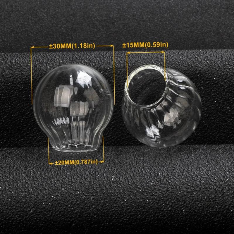 3Pcs/Lot Glass Pendant Bottle Necklace Vintage Wish Perfume DIY Jewelry