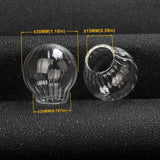 3Pcs/Lot Glass Pendant Bottle Necklace Vintage Wish Perfume DIY Jewelry