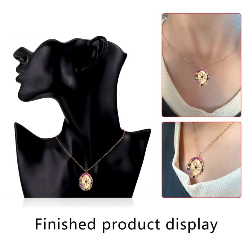 4pcs Multicolor Crystal Sun Oval Stainless Steel Charms Pendants