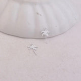 100pcs Coconut Tree Charms 7*12mm Metal Jewelry Earring Findings