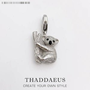 Koala Charm Pendant for Necklace or Bracelet - Spring Gift for Women