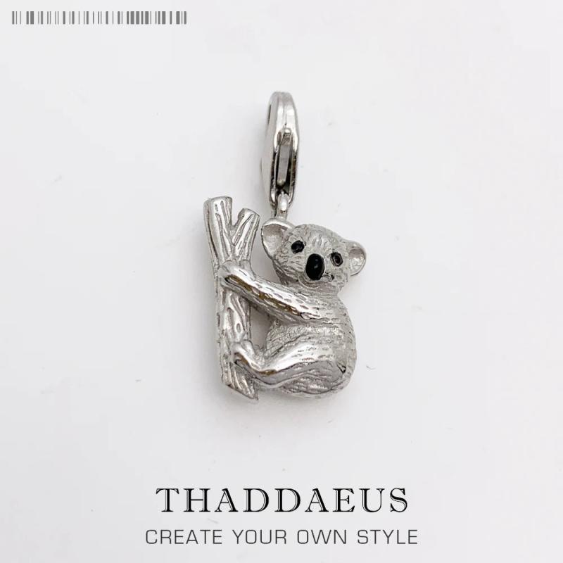 Koala Charm Pendant for Necklace or Bracelet - Spring Gift for Women