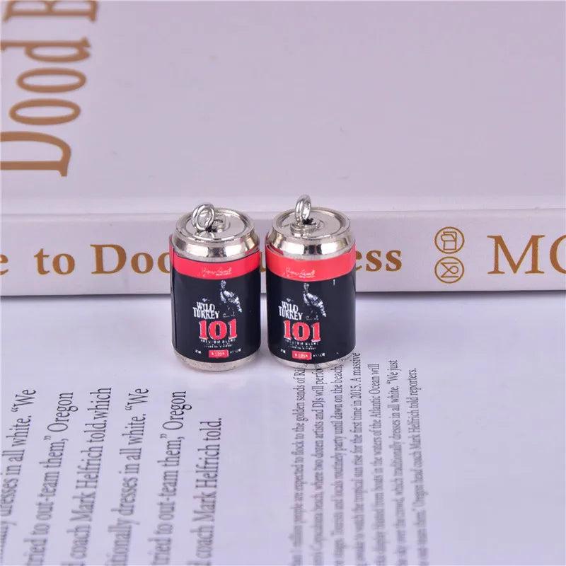 10pcs Drink Alcohol Charms for DIY Earring Keychain Making