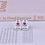 10pcs Drink Alcohol Charms for DIY Earring Keychain Making