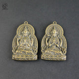 Copper Guanyin Buddha Tag Pendant for Blessing Keychains