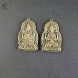 Copper Guanyin Buddha Tag Pendant for Blessing Keychains