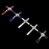 Exorcism Cross Pendant for Necklaces Zinc Alloy Material