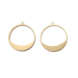 20pcs Brass Round Charms Pendants for DIY Jewelry Making