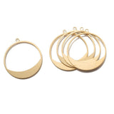 20pcs Brass Round Charms Pendants for DIY Jewelry Making