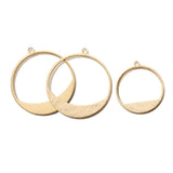 20pcs Brass Round Charms Pendants for DIY Jewelry Making