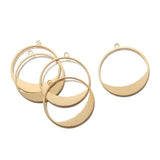20pcs Brass Round Charms Pendants for DIY Jewelry Making