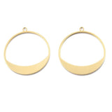 20pcs Brass Round Charms Pendants for DIY Jewelry Making