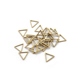 Brass Triangle Hollow Frame Charms for Earring DIY Jewelry Making