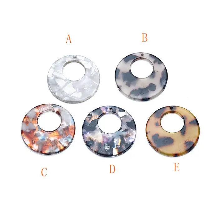 10pcs Acrylic Centrifugal Circle DIY Charms Earrings P18425