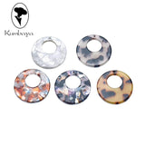 10pcs Acrylic Centrifugal Circle DIY Charms Earrings P18425