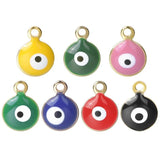 20Pcs Turkey Eye Charms for DIY Jewelry Making