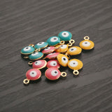 20Pcs Turkey Eye Charms for DIY Jewelry Making