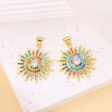 18K Plated Evil Eye Star Charms for DIY Jewelry Making