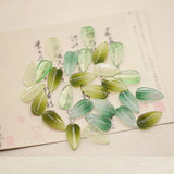100 PCS Lampwork Leaf Pendant Charms For DIY Jewelry Making