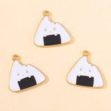10pcs Japanese Rice Ball Onigiri Sushi Charm Jewelry DIY Findings
