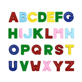26pcs Rainbow Letter Slide Charms Spray Paint Initial Alphabet Slider