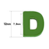 26pcs Rainbow Letter Slide Charms Spray Paint Initial Alphabet Slider