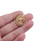 4Pcs Brass Sun Charms Clouds Pendants Diy Jewelry Earrings Necklace