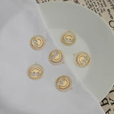 4Pcs Brass Sun Charms Clouds Pendants Diy Jewelry Earrings Necklace