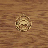 4Pcs Brass Sun Charms Clouds Pendants Diy Jewelry Earrings Necklace