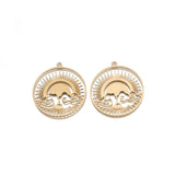 4Pcs Brass Sun Charms Clouds Pendants Diy Jewelry Earrings Necklace