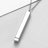 Hidden Pendant Mirror Stainless Steel Necklace For Jewelry