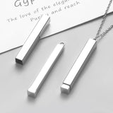 Hidden Pendant Mirror Stainless Steel Necklace For Jewelry