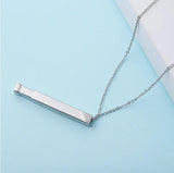 Hidden Pendant Mirror Stainless Steel Necklace For Jewelry