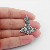 10pcs Thor's Hammer Knot Charms Pendants For Jewellery Making