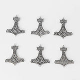 10pcs Thor's Hammer Knot Charms Pendants For Jewellery Making