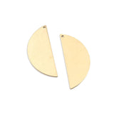 10pcs Raw Brass D Shaped Charms Pendant for Earrings DIY