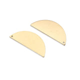 10pcs Raw Brass D Shaped Charms Pendant for Earrings DIY