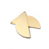 10pcs Raw Brass D Shaped Charms Pendant for Earrings DIY