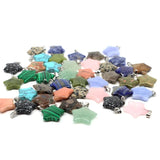 20mm Natural Stone Star Shape Pendant Healing Crystal DIY Jewelry Making