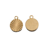 20pcs Raw Brass Sunflower Charms for DIY Earrings Necklace