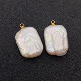 Baroque Pearl Pendant Rectangular Water Drop Jewelry Making