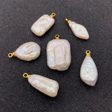 Baroque Pearl Pendant Rectangular Water Drop Jewelry Making