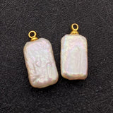 Baroque Pearl Pendant Rectangular Water Drop Jewelry Making