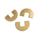 10Pcs 37*25MM Brass Double Hole Necklace Pendants Geometric Charms Jewelry