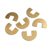 10Pcs 37*25MM Brass Double Hole Necklace Pendants Geometric Charms Jewelry