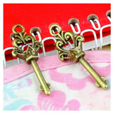 40pcs Antique Bronze Plated Key Charms Vintage Jewelry Pendants