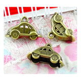 40pcs Antique Bronze Plated Vintage Car Charms Pendant DIY Material