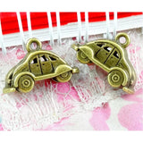 40pcs Antique Bronze Plated Vintage Car Charms Pendant DIY Material