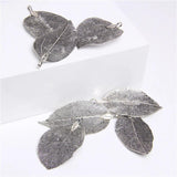 5pcs Colorful Leaves Pendants for Jewelry Making DIY