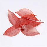 5pcs Colorful Leaves Pendants for Jewelry Making DIY